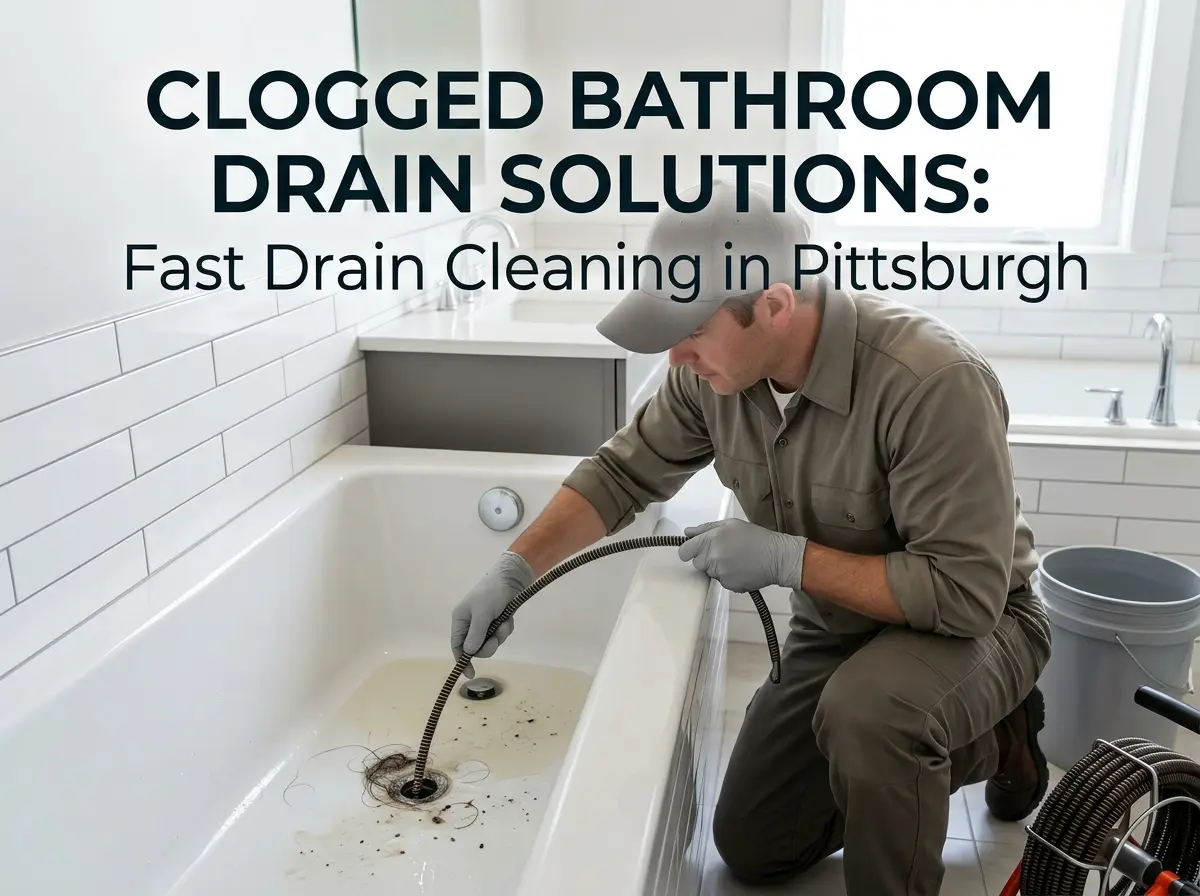 Clogged Bathroom Drain Solutions Fast Drain Cleaning in Pittsburgh