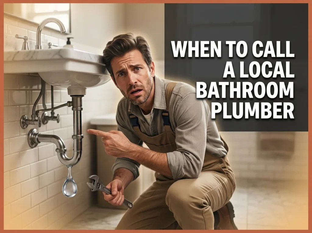 When to Call a Local Bathroom Plumber