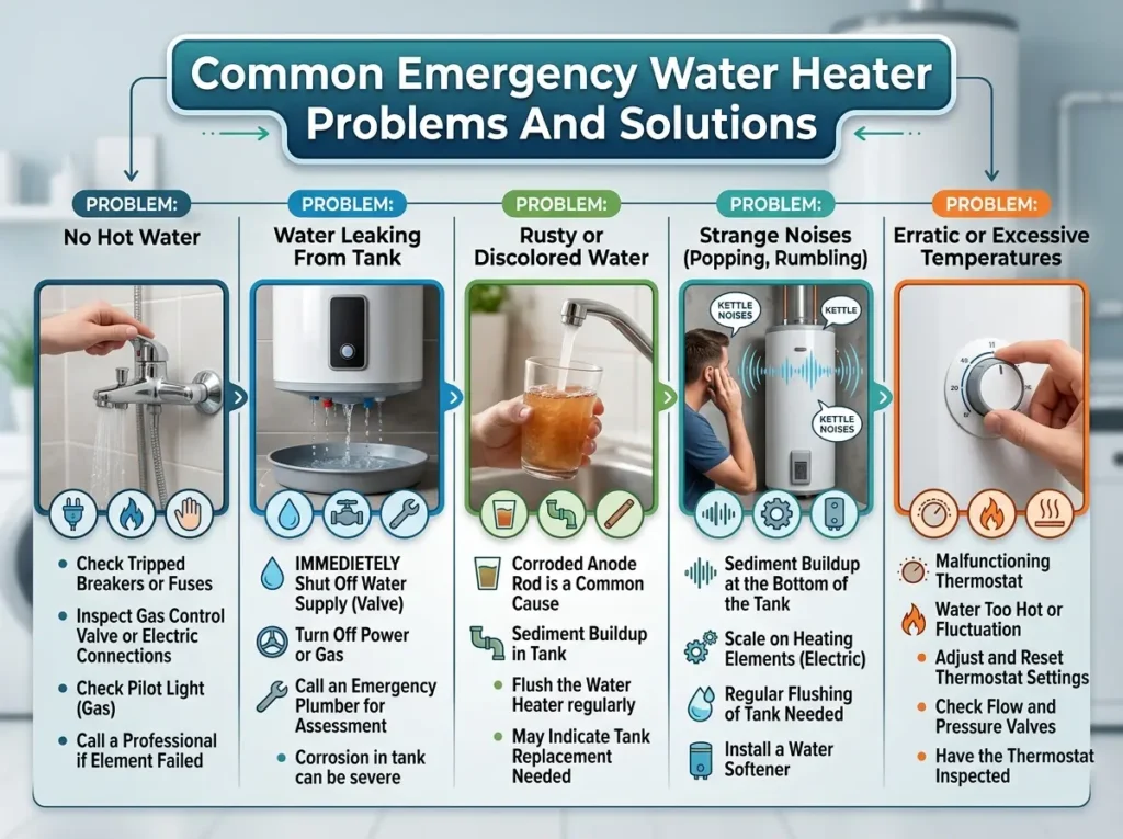Common Emergency Water Heater Problems And Solutions
