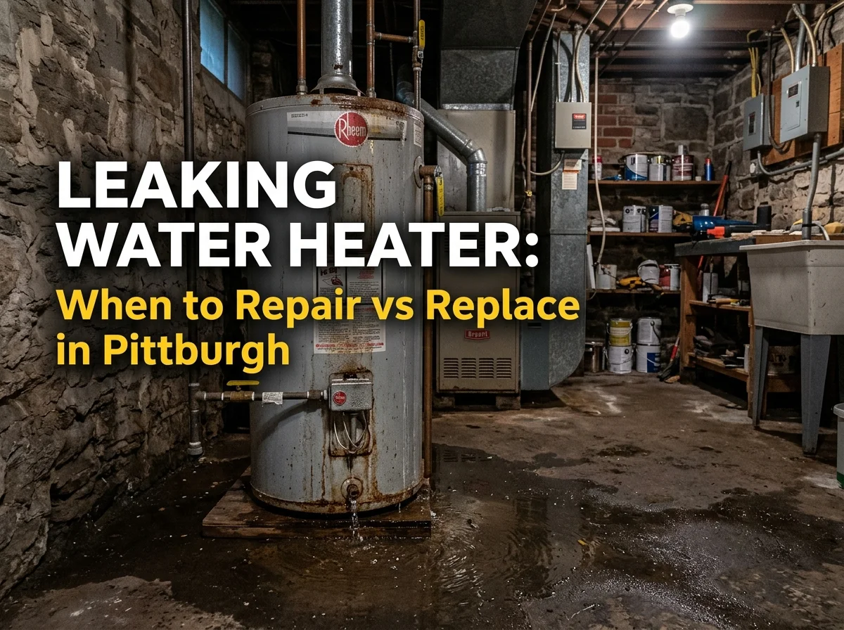 Leaking Water Heater When to Repair vs Replace in Pittsburgh