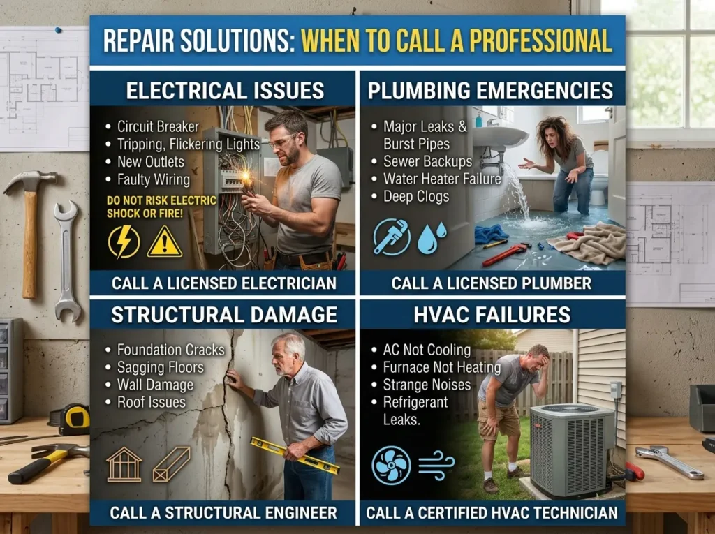 Repair Solutions When To Call Professional